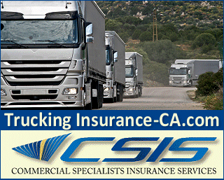 TruckingInsurance-CA.com  - Low cost California truck insurance, free CA trucking insurance quotes.